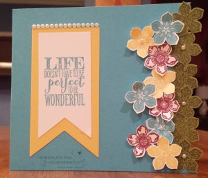 Perfect Pennants and Petite Petals Card