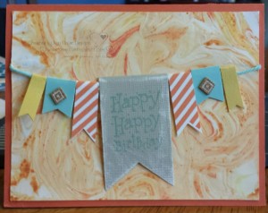 Happy Birthday Card with Swirl Technique