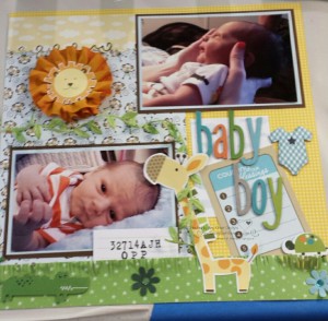 Grandson first Scrap pages