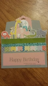 This one I made into a 1st birthday card.