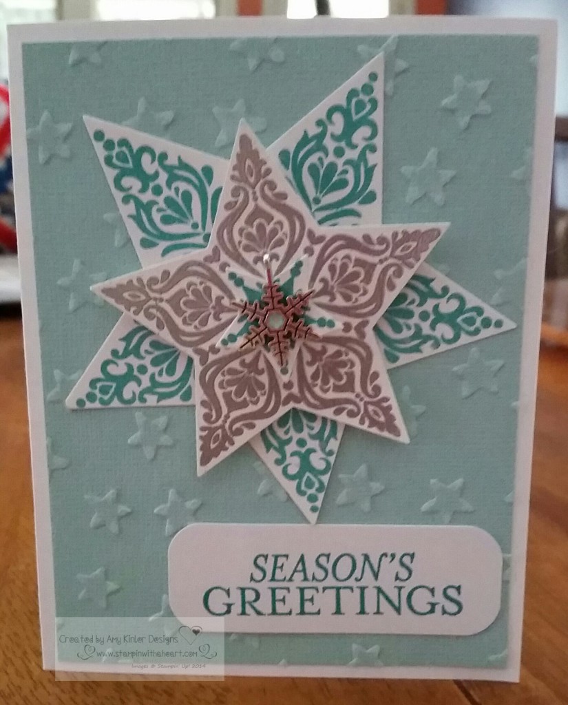 Bright and Beautiful Christmas card
