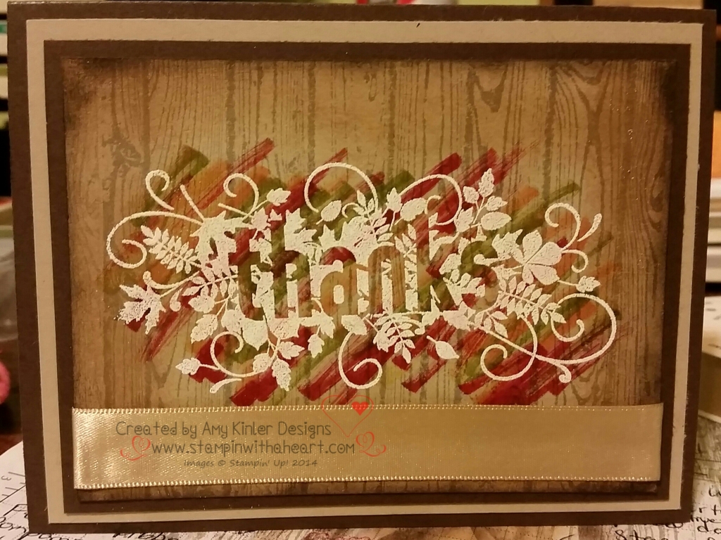 Seasonally Scattered Thank you Card
