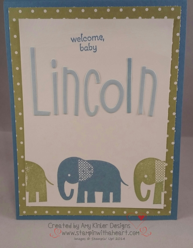 Inside of Welcome Baby card