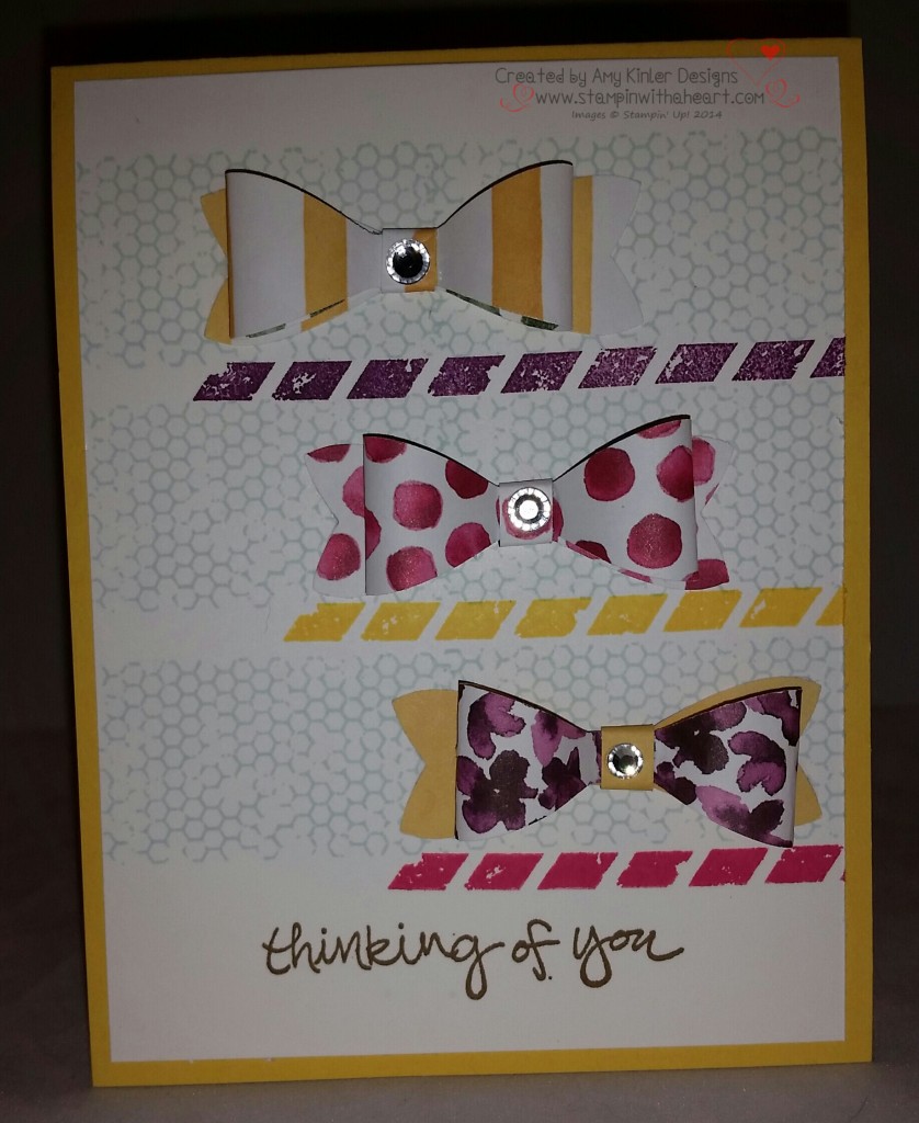 Bow Builder Thinking of you card
