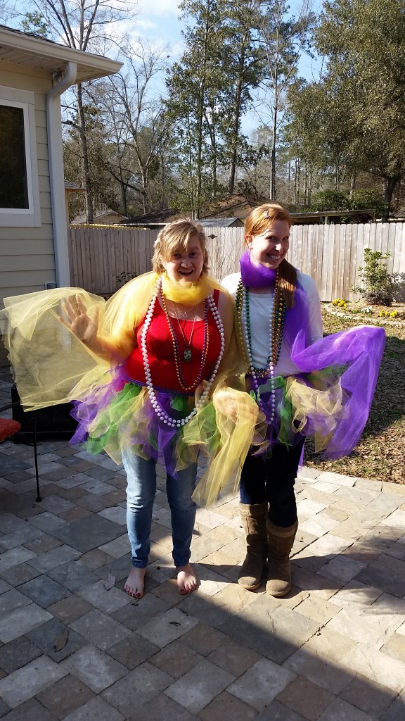 Brittany and I after we had completed our Mardi Gras Tutu's