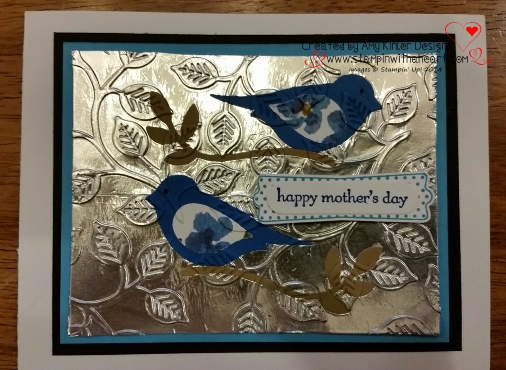 Aluminum Bird Mother's Day card