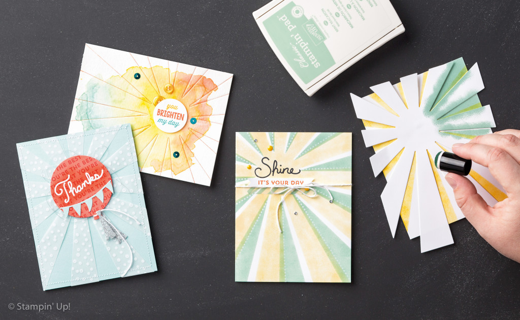 Sunburst Card Samples from Stampin' Up!