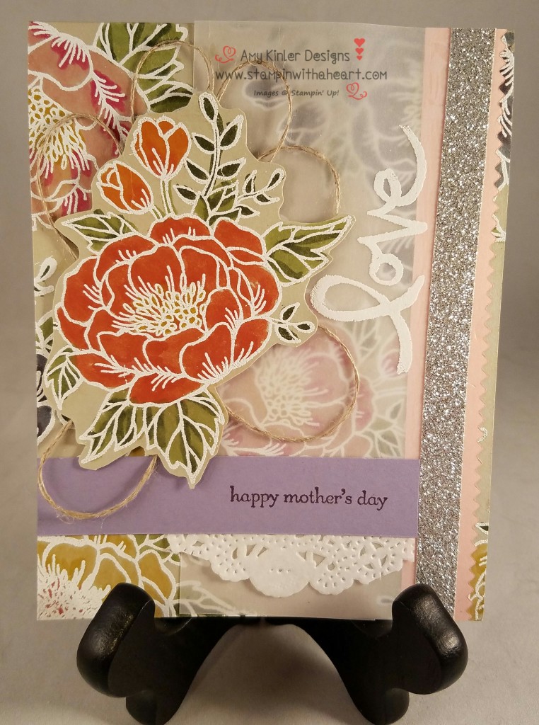 Mother's Day Card with Birthday Blossoms stamp set
