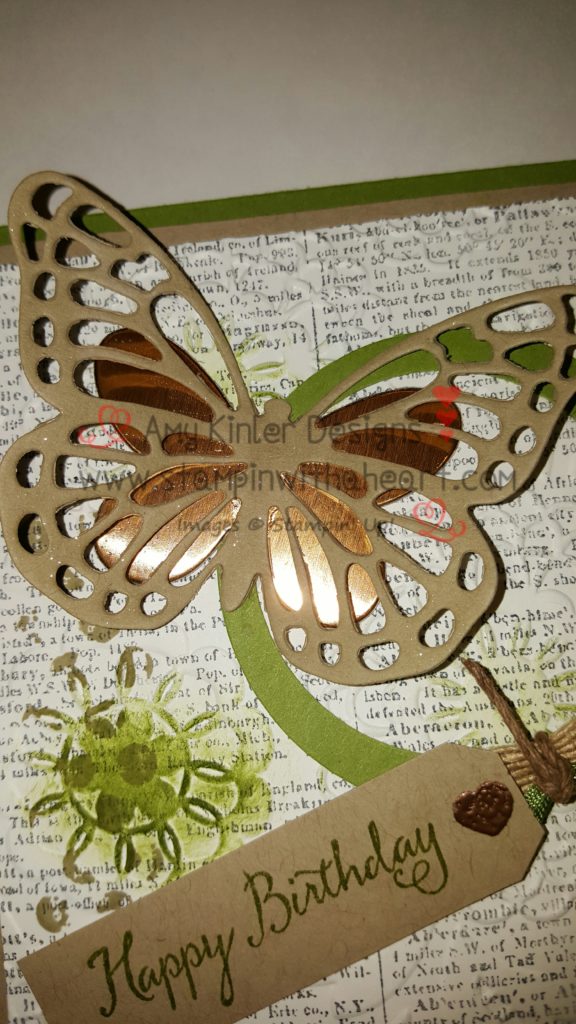 Butterfly framelits with Wink of Stella and in Copper