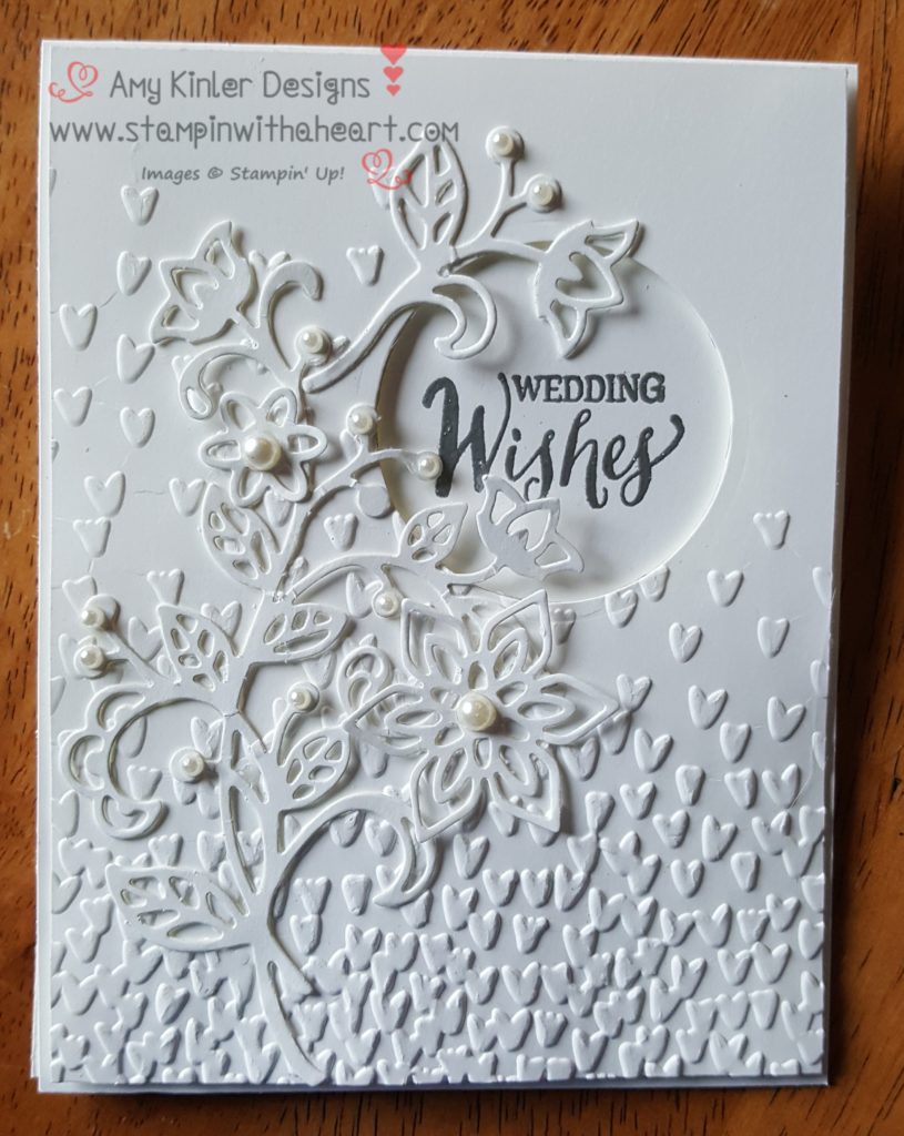 Flourish Wedding Card - Stampin' With A Heart